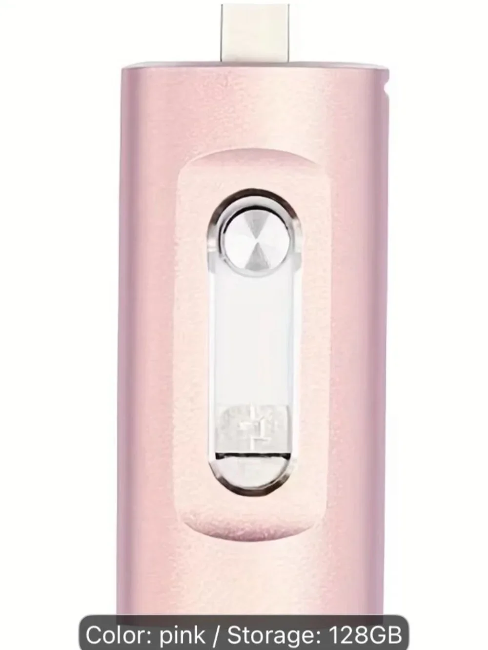 128GB Pink 3‑in‑1 Flash Drive – iPhone, Android & Windows Compatible
